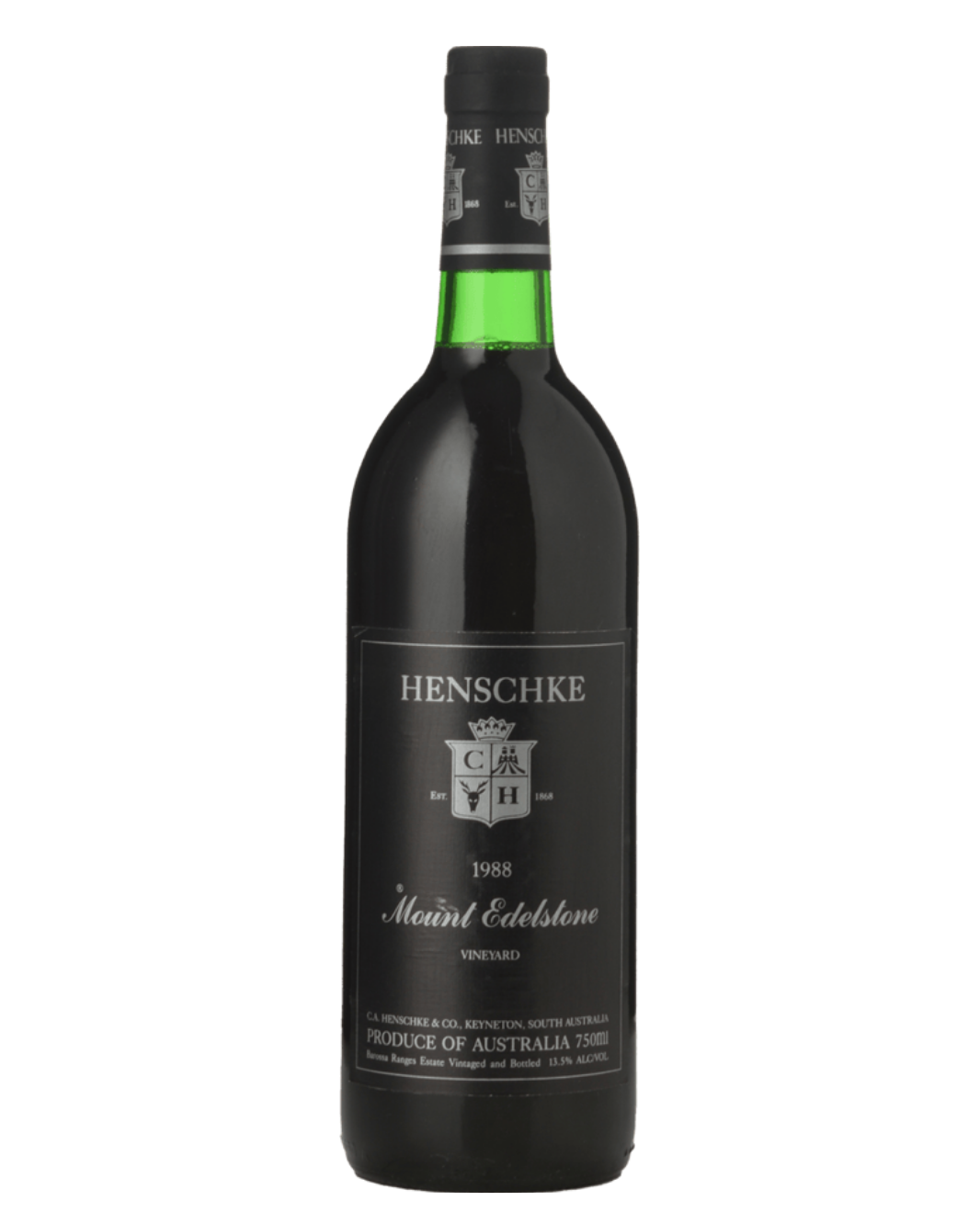 1988 Henschke Mount Edelstone Shiraz 750ml Minor Label Damage, Base of Neck