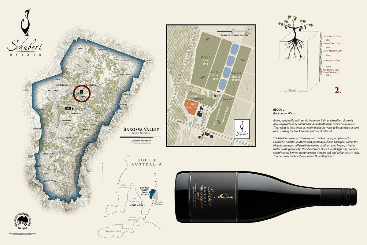 Schubert Estate 'The Hatchling' Shiraz Map