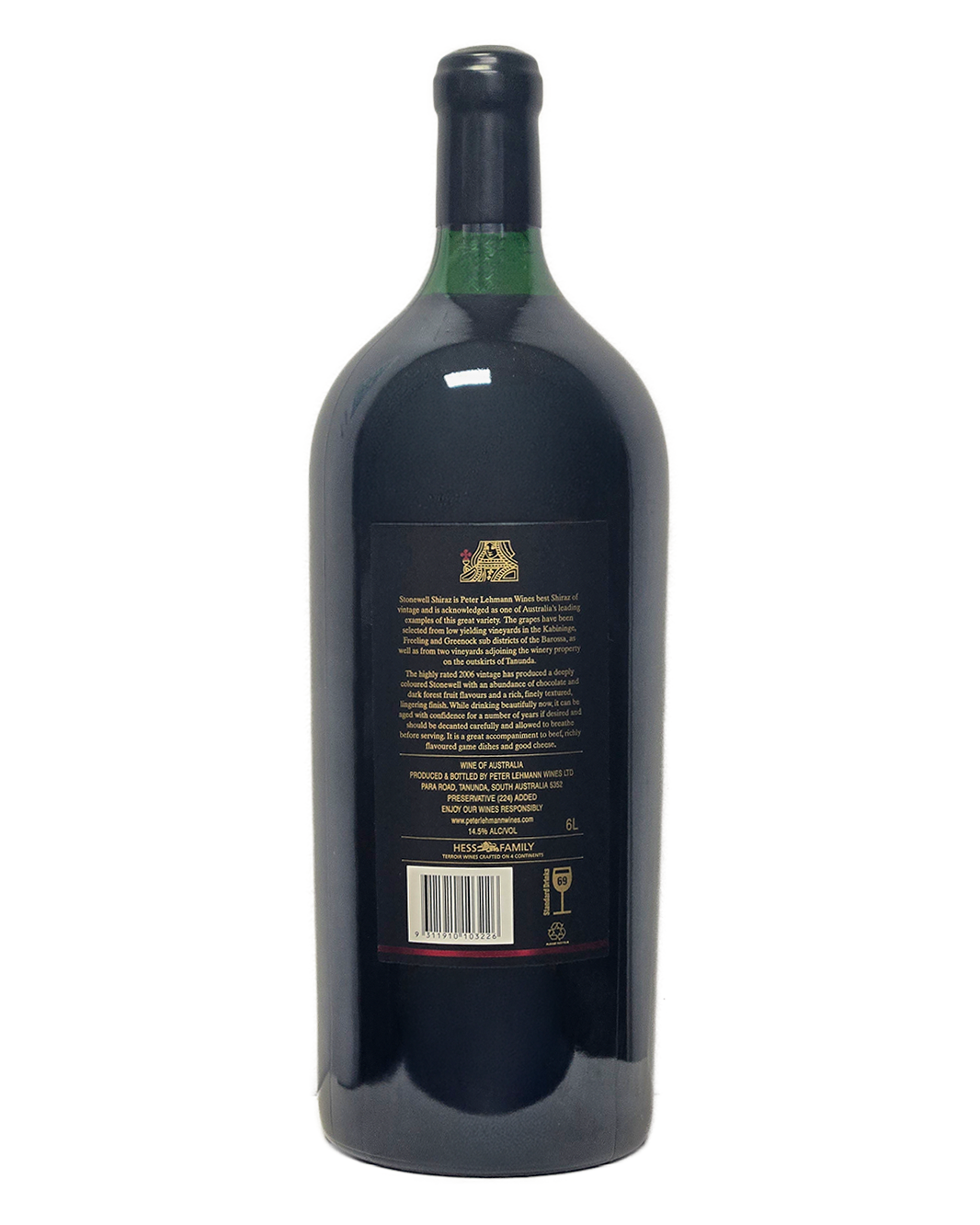 2006 Peter Lehmann Stonewell Shiraz 6.0L Imperial Bottle