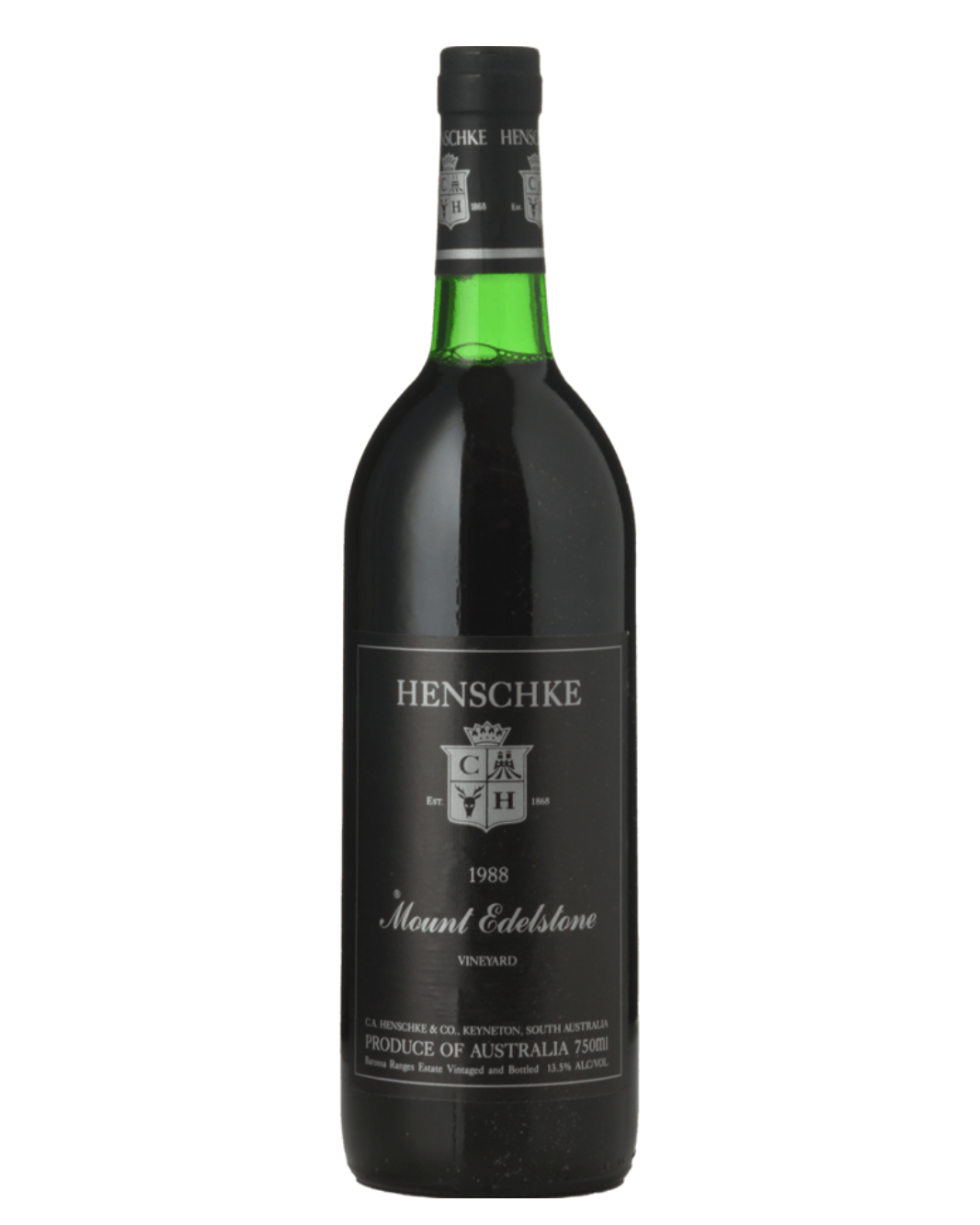 1988 Henschke Mount Edelstone Shiraz 750ml Just Below Base of Neck