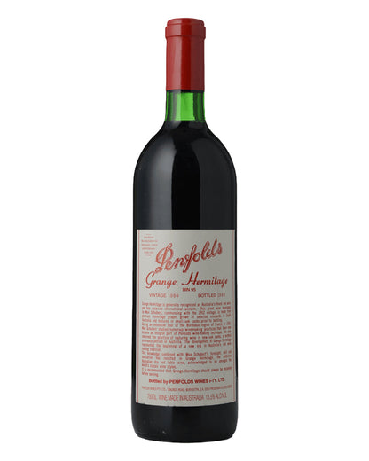 1989 Penfolds Bin 95 Grange Shiraz 750ml Base of Neck Minor Label Damage
