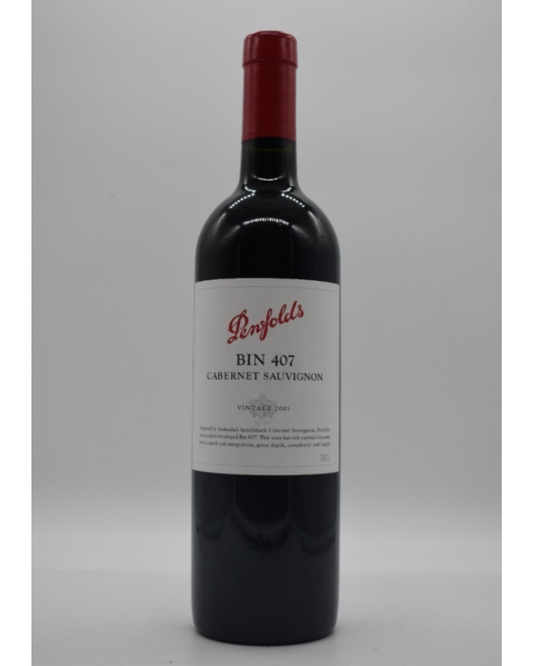 2001 Penfolds Bin 407 Cabernet Sauvignon 750ml
