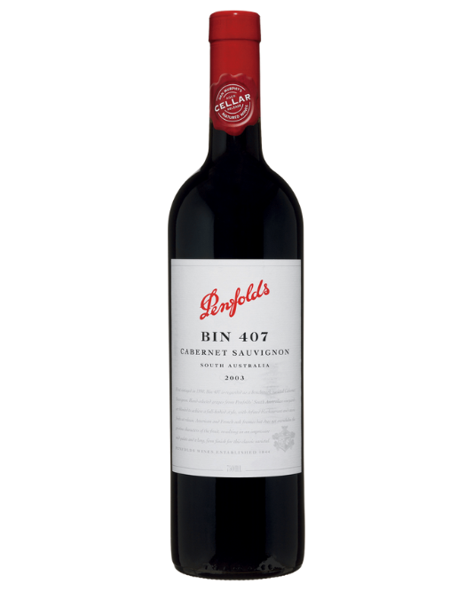 2003 Penfolds Bin 407 Cabernet Sauvignon 750ml