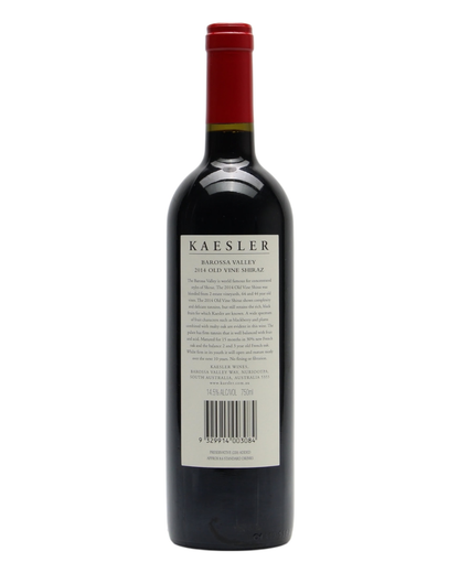 2014 Kaesler Old Vine Shiraz 750ml back