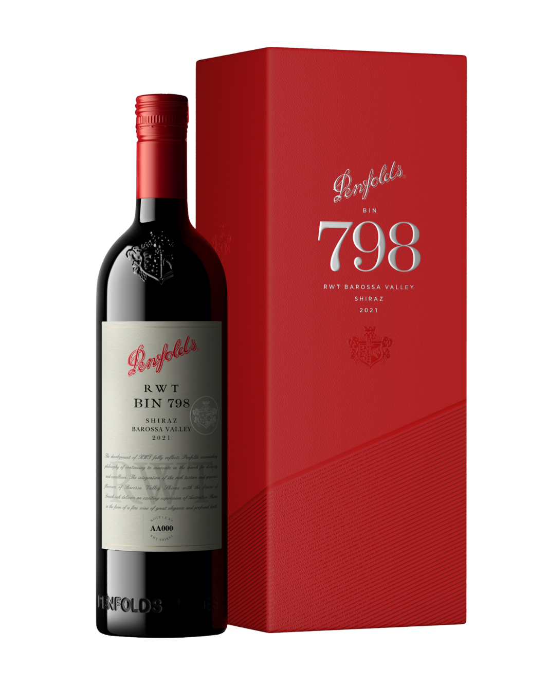 2021 Penfolds RWT Bin 798 Shiraz 750ml Gift Box