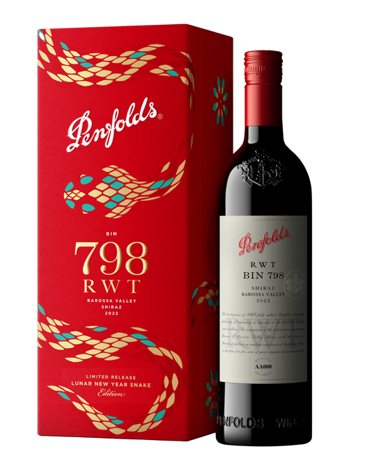 2022 Penfolds RWT Bin 798 Shiraz Lunar New Year Snake Edition Gift Box 750ml