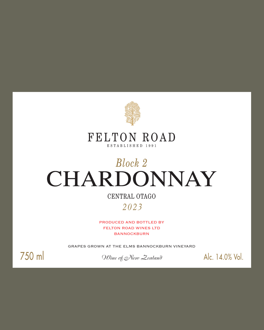 2023 Felton Road Block 2 Chardonnay 1.5L Magnum