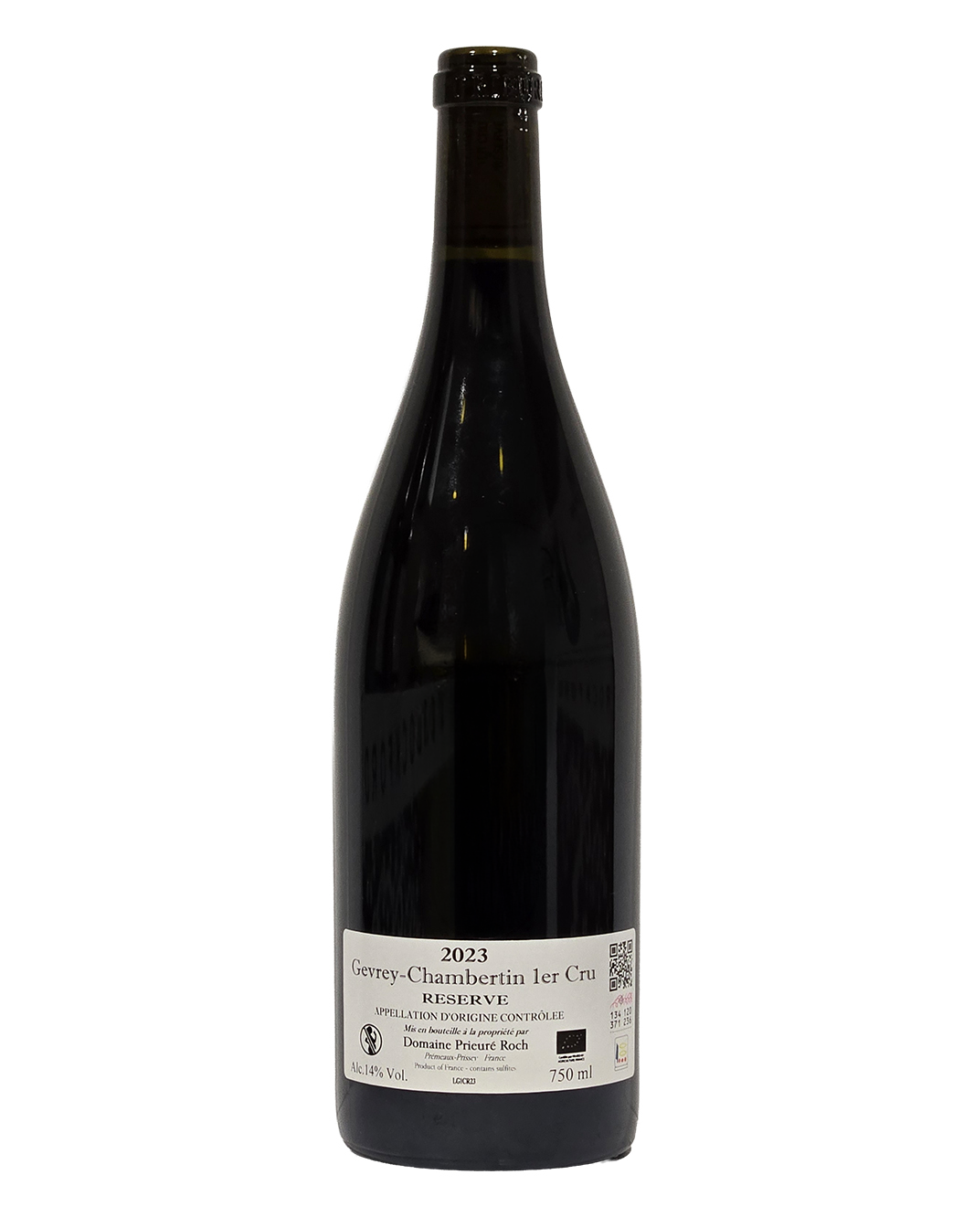 2023 Domaine Prieure Roch Gevrey-Chambertin Premier Cru Reserve 750ml Back