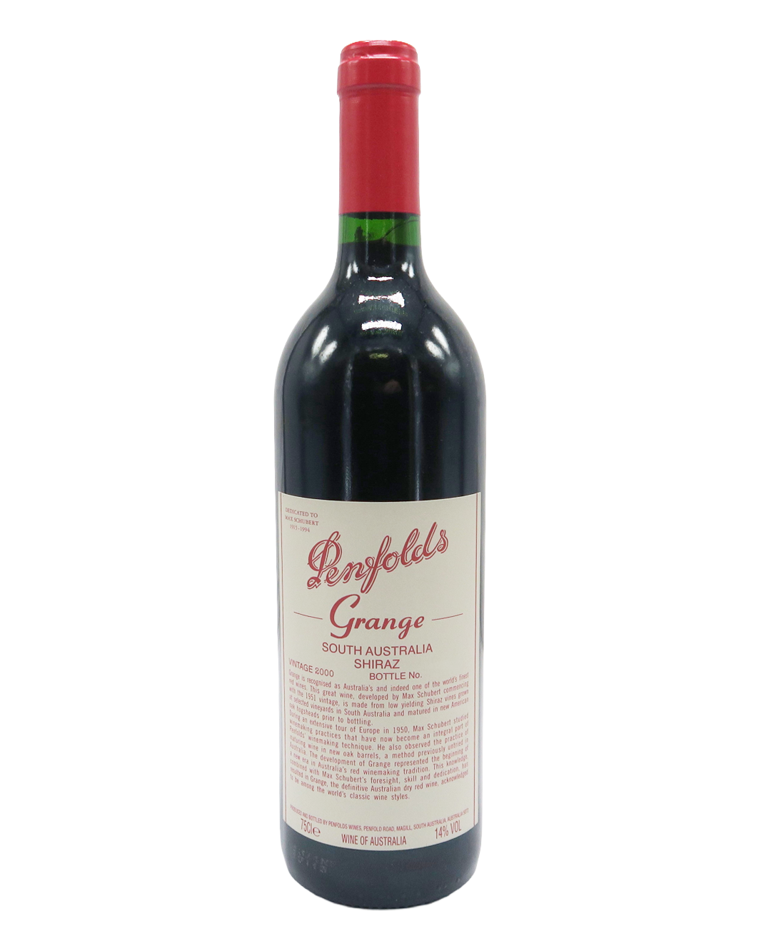 2000 Penfolds Bin 95 Grange Shiraz 750ml (Export Label)