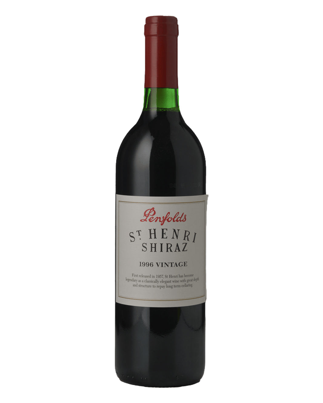 1996 PENFOLDS St. Henri Shiraz, South Australia 750ml Base of Neck
