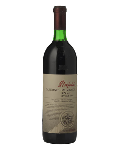 1986 Penfolds Bin 707 Cabernet Sauvignon 750ml Base of Neck
