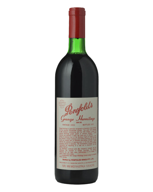 1989 Penfolds Bin 95 Grange Shiraz 750ml Just Below Base of Neck