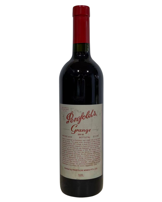 2003 Penfolds Bin 95 Grange Shiraz 750ml Minor Cellar Staining to Labels