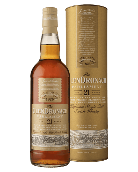 The GlenDronach 21 Year Old Parliament Single Malt Scotch Whisky 700ml