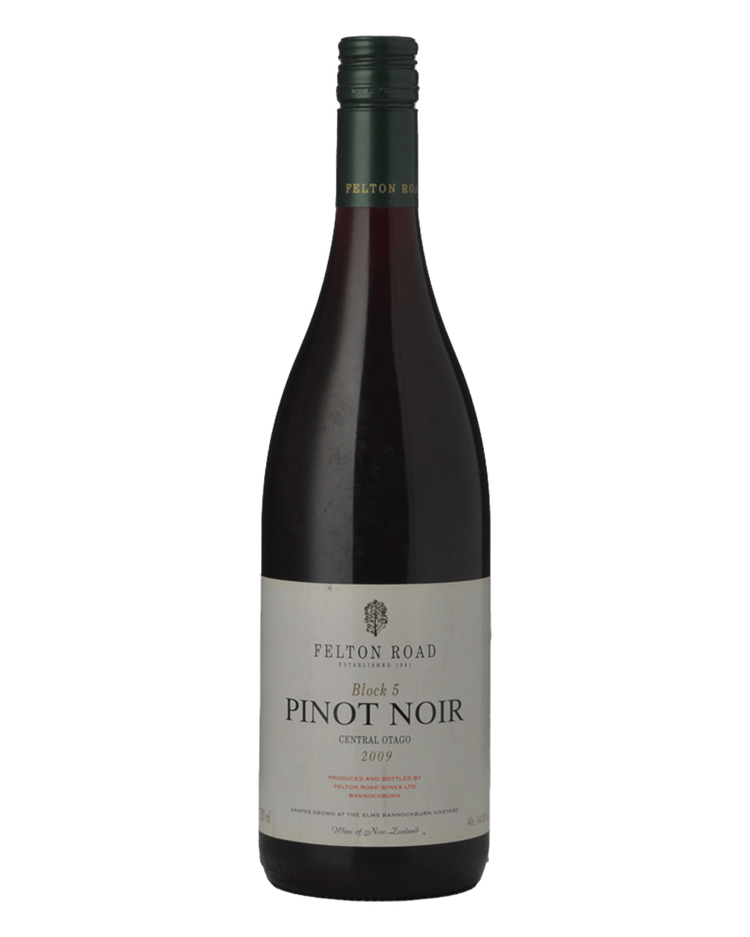 2009 Felton Road Block 5 Pinot Noir 750ml Minor Label Stain/s
