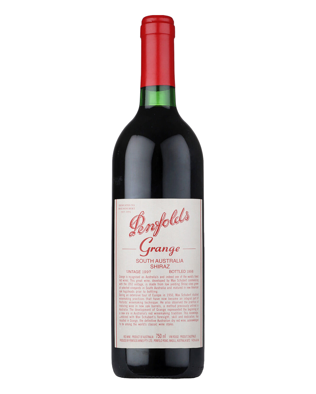 1997 Penfolds Bin 95 Grange Shiraz 750ml minor cellar scuffed & wrinkled label
