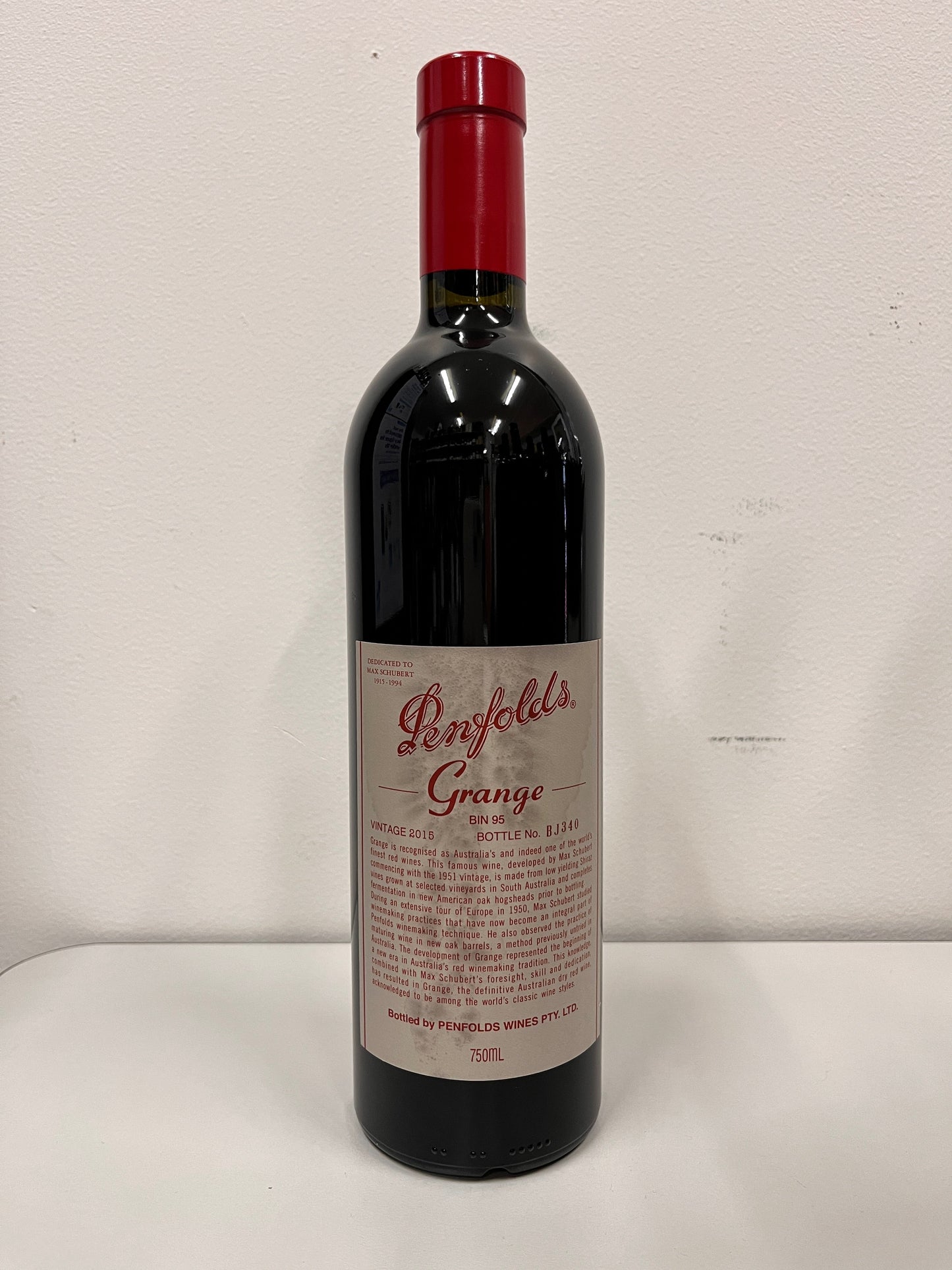 2015 Penfolds Bin 95 Grange Shiraz（标签问题）750 毫升