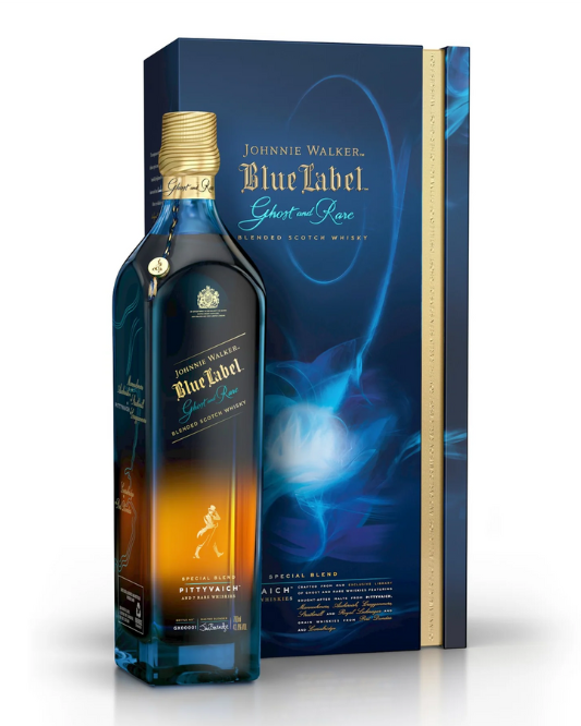 Johnnie Walker Blue Label Ghost and Rare Pittyvaich Blended Scotch Whisky 750ml