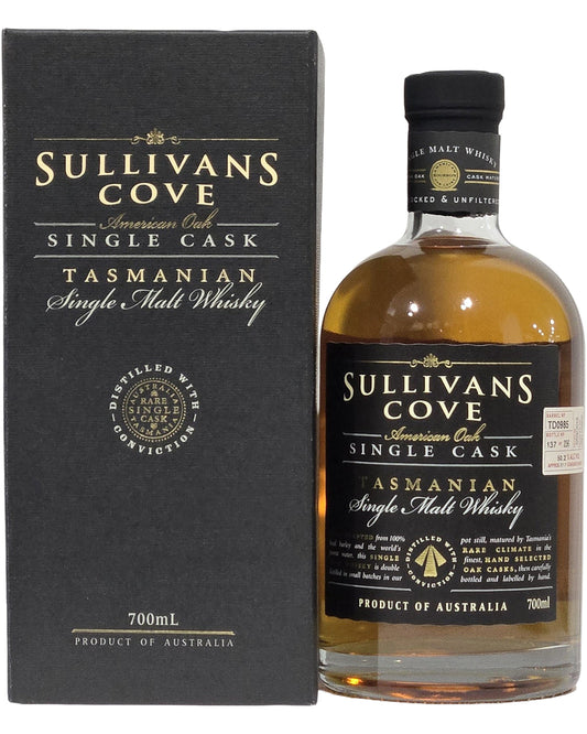 Sullivans Cove American Oak Ex-Bourbon Single Cask TD0985 Single Malt Whisky 700ml Gift Box