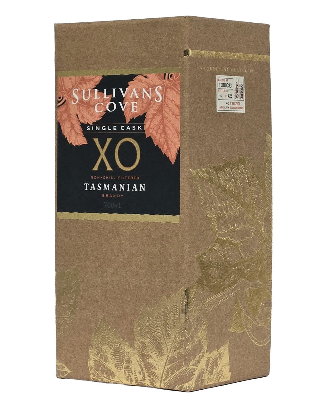 Sullivans Cove XO Single Cask TDB0033 Tasmanian Brandy 700ml Gift Box
