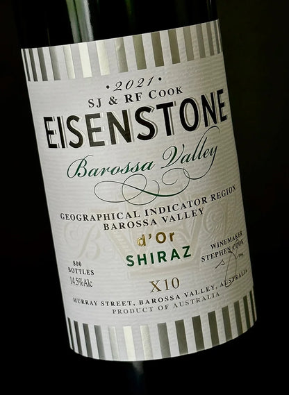 2021 年 Eisenstone d'Or 西拉干红葡萄酒 750 毫升