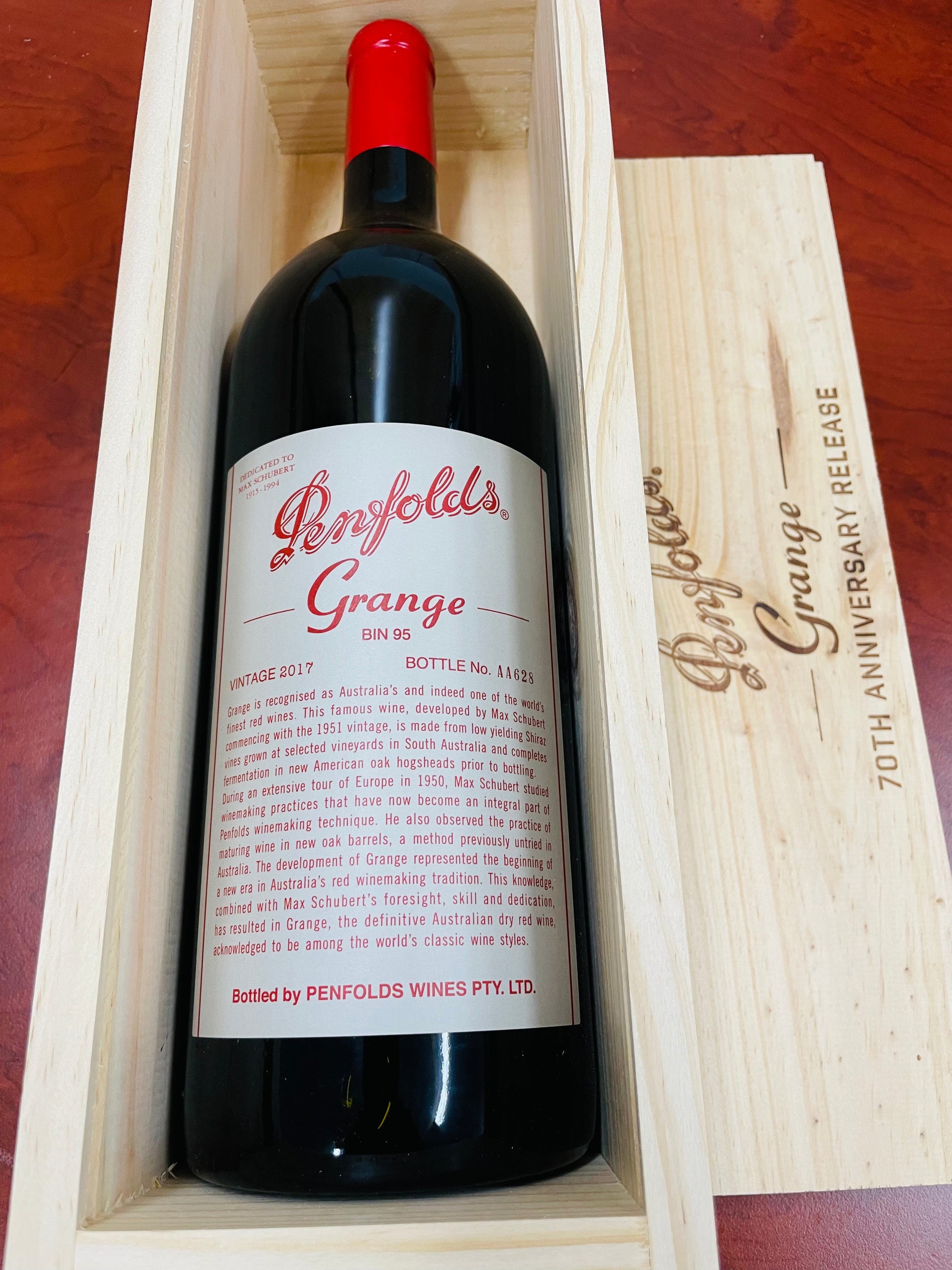 2017 Penfolds Bin 95 Grange Shiraz WB 1.5L Magnum 