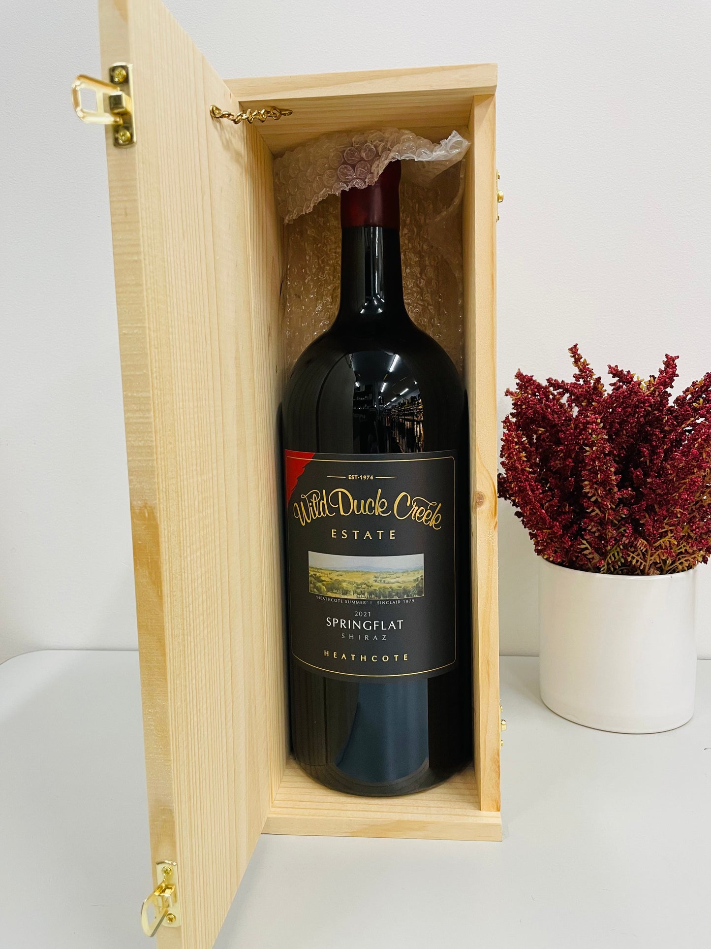 2021 年 Wild Duck Creek Estate Springflat Shiraz 3L D-Magnums