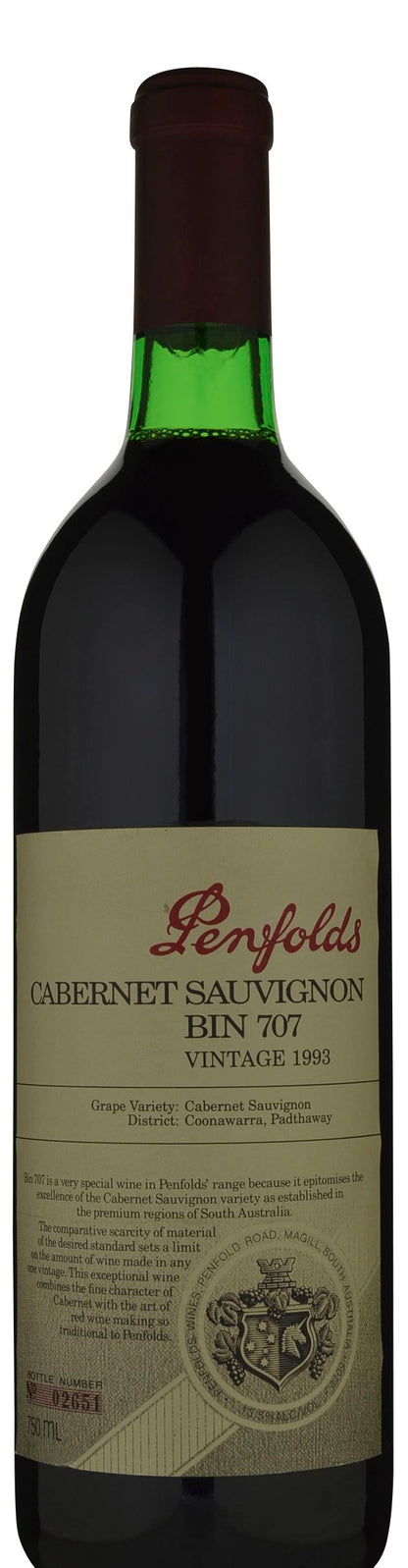 1993 Penfolds Bin 707 Cabernet Sauvignon 750ml